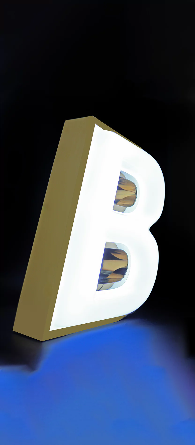 Beleuchtete 3D-Buchstaben